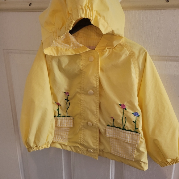 Yellow Kids Jacket with Floral Embroidery - Picture 5 of 9
